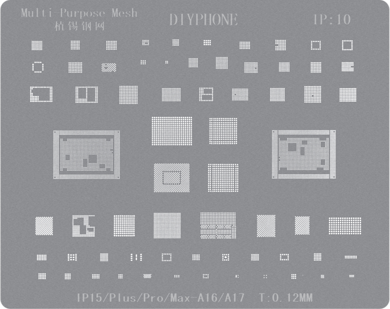 BGA DIYPhone Stencil for Apple iPhone 15 Series 