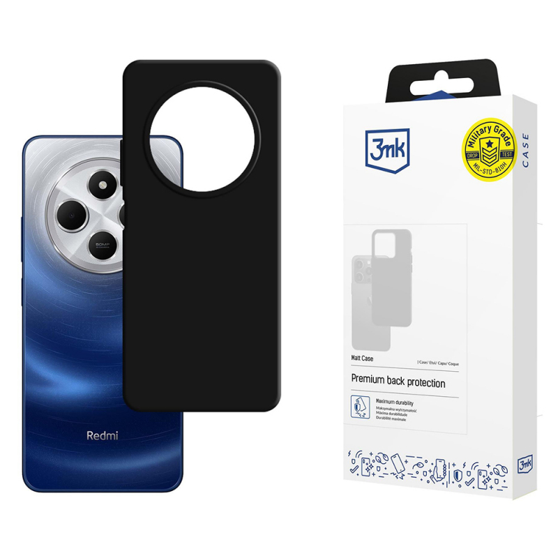 husa-pentru-xiaomi-poco-c75---redmi-14c-2C-3mk-2C-neagra-mata
