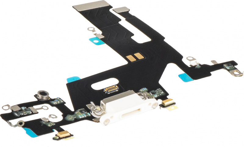 Banda cu Conector Incarcare - Microfon Apple iPhone 11, Alb 