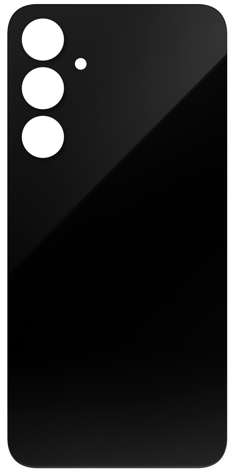 Battery Cover compatible with Samsung Galaxy A35 5G A356, Black 