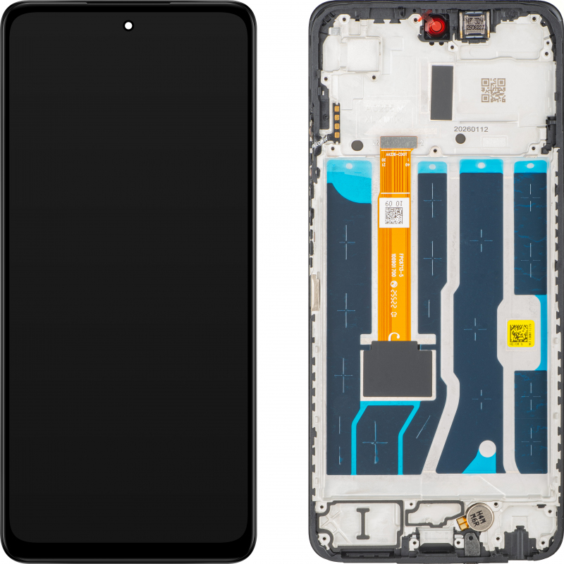 Display cu Touchscreen Oppo A5 5G, cu Rama, Negru, Service Pack 621029000578 