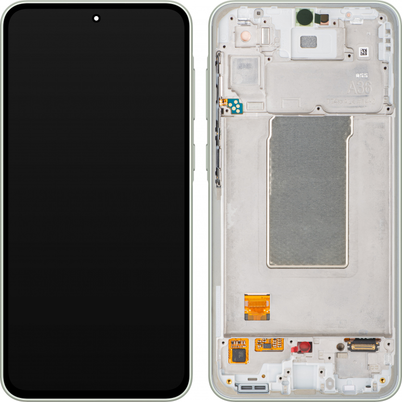 Display cu Touchscreen Samsung Galaxy A36 A366, cu Rama, Verde (Lime), Service Pack GH82-36841C 