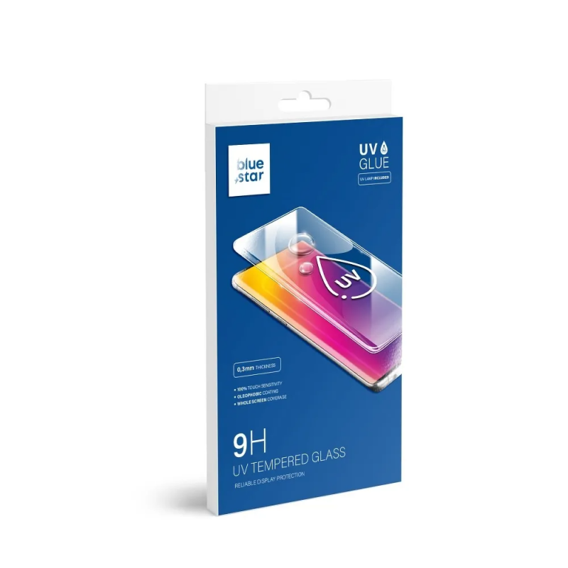 Blue Star Screen Protector for Samsung Galaxy S20 G980, Tempered Glass, UV Glue, Transparent 