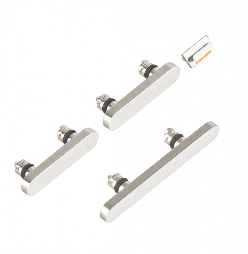 On-Off Button - Volume - Profile Apple iPhone 12 Pro Max / 12 Pro, Silver On-Off Button - Volume - Profile Apple iPhone 12 Pro Max / 12 Pro, Silver
