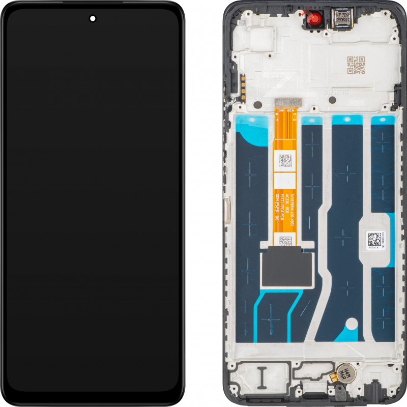 Display cu Touchscreen Oppo A5 4G, cu Rama, Negru, Service Pack 621029000585 