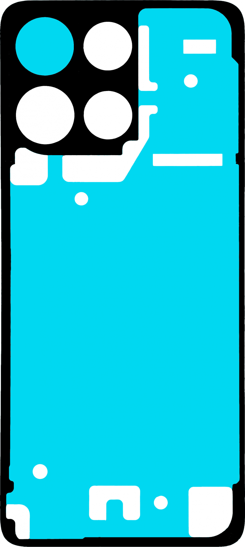 Lepak za Poklopac Baterije Motorola Moto G17, Service Pack S948F12616 Lepak za Poklopac Baterije Motorola Moto G17, Service Pack S948F12616