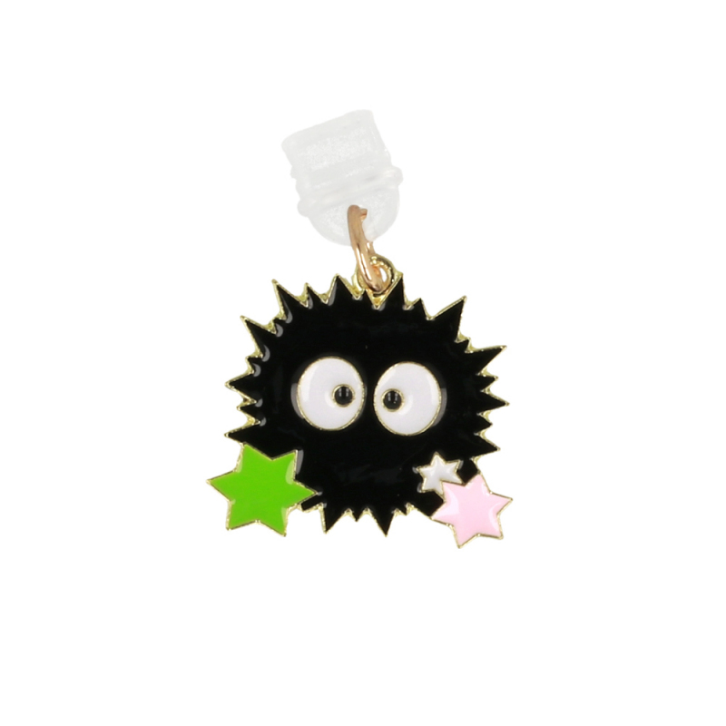 Phone Port Dust Plug with OEM DSP-30 Keychain, USB-C, Multicolor