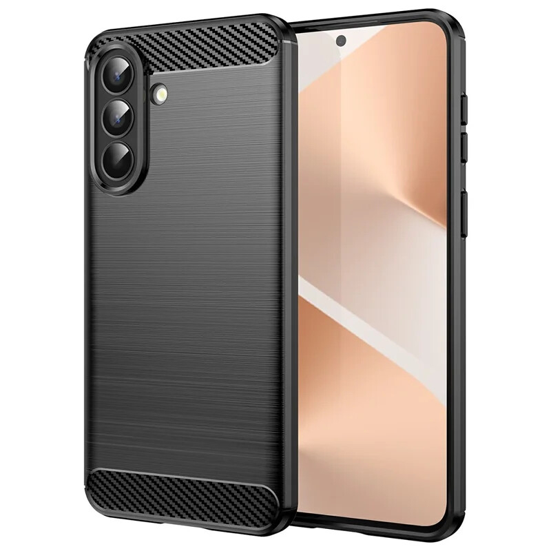 Case for Samsung Galaxy A37 5G, OEM, Carbon Pro, Black 