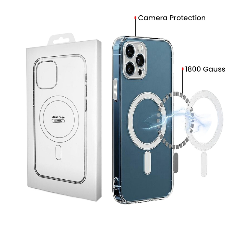 Husa MagSafe pentru Samsung Galaxy S26, OEM, 1800 Gauss, Transparenta 