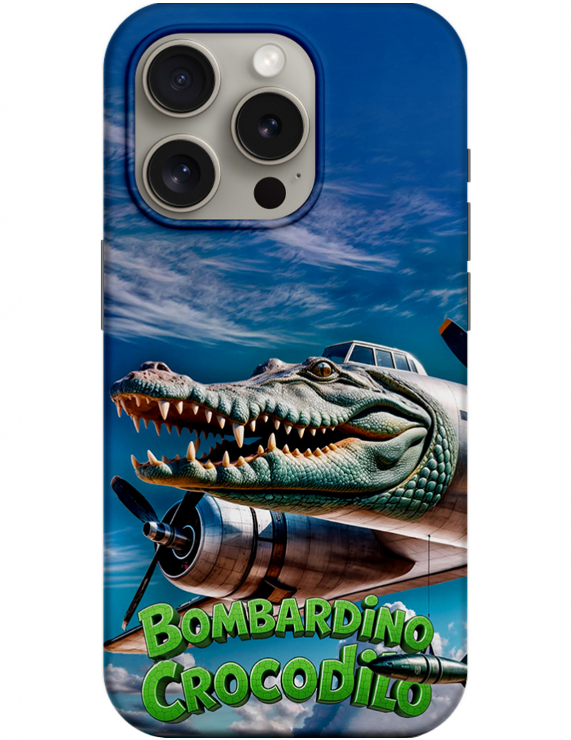 Θήκη για Apple iPhone 14 Pro, Perfect Case, Italian Brainrot Bombardino Crocodilo, Πολύχρωμη