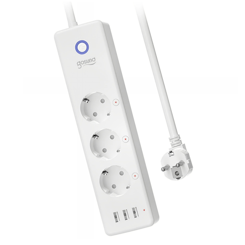 Gosund P1 Plus Power Strip, Wi-Fi, 3 x Schuko