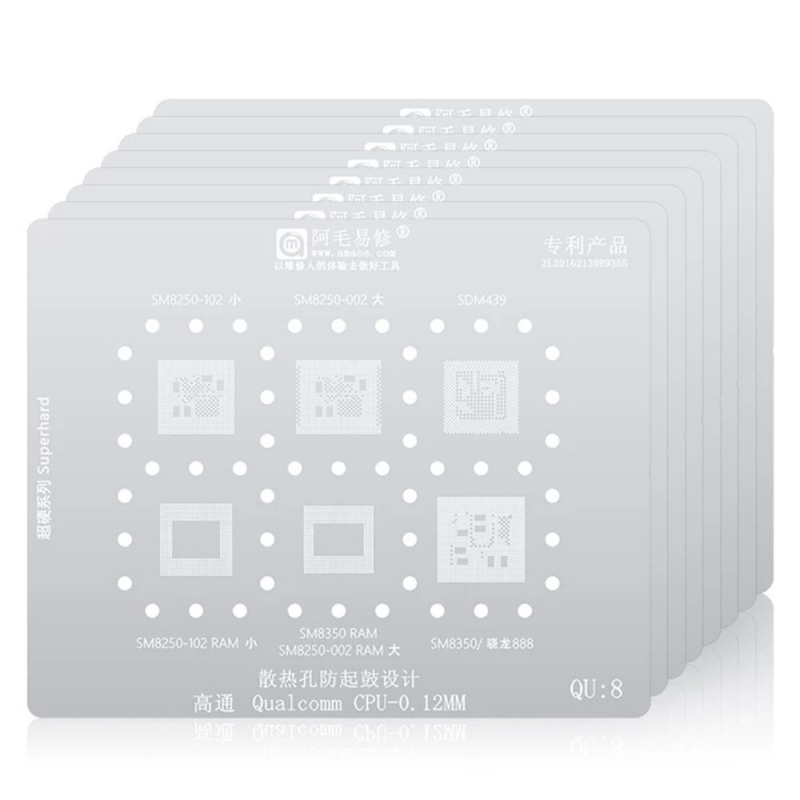 BGA-Schablone Amaoe für CPU Qualcomm QU1-8 Serie