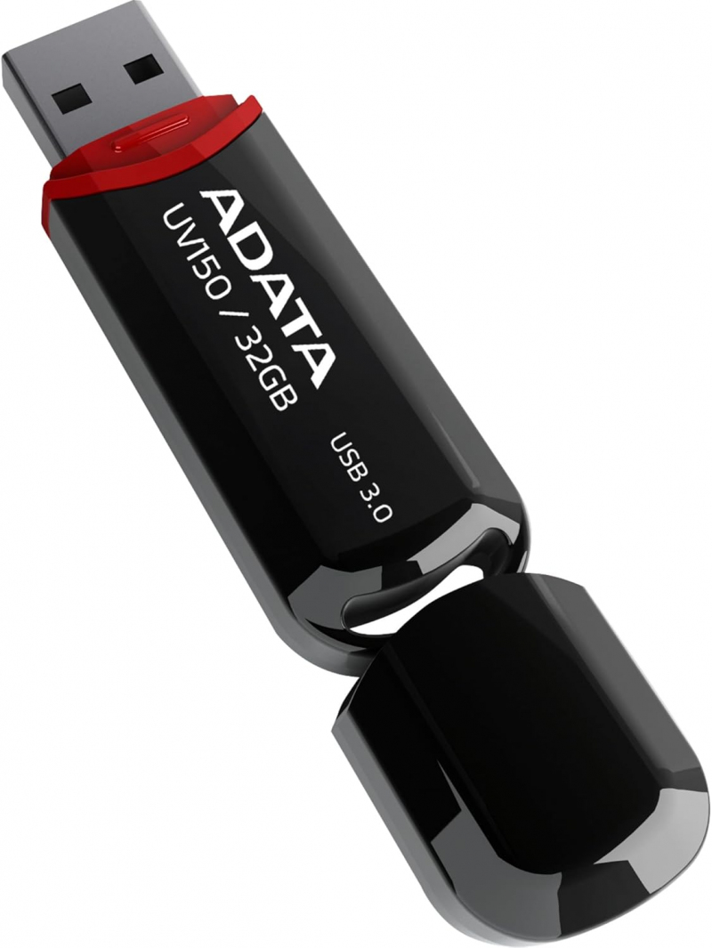 External Memory USB-A 3.2 Adata UV150, 32Gb AUV150-32G-RBK 