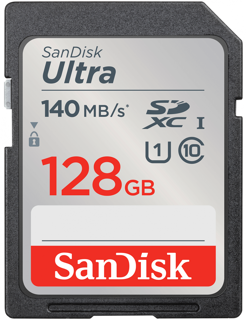 Card Memorie SDXC SanDisk Ultra, 128Gb, Clasa 10 / UHS-1 U1 SDSDUNB-128G-GN6IN 