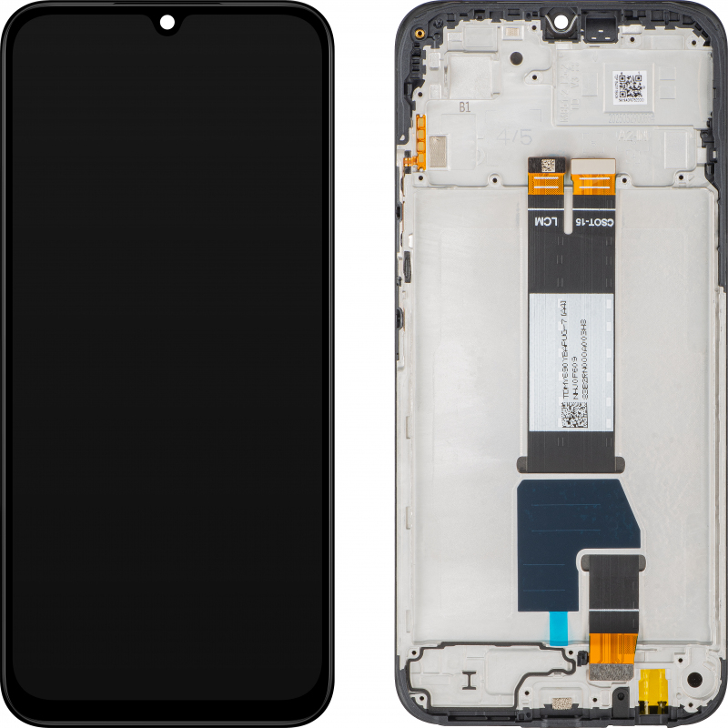 Display cu Touchscreen Xiaomi Poco C85 4G / Redmi 15C 4G, cu Rama, Versiune Globala, Negru, Swap 5600020P15A00 