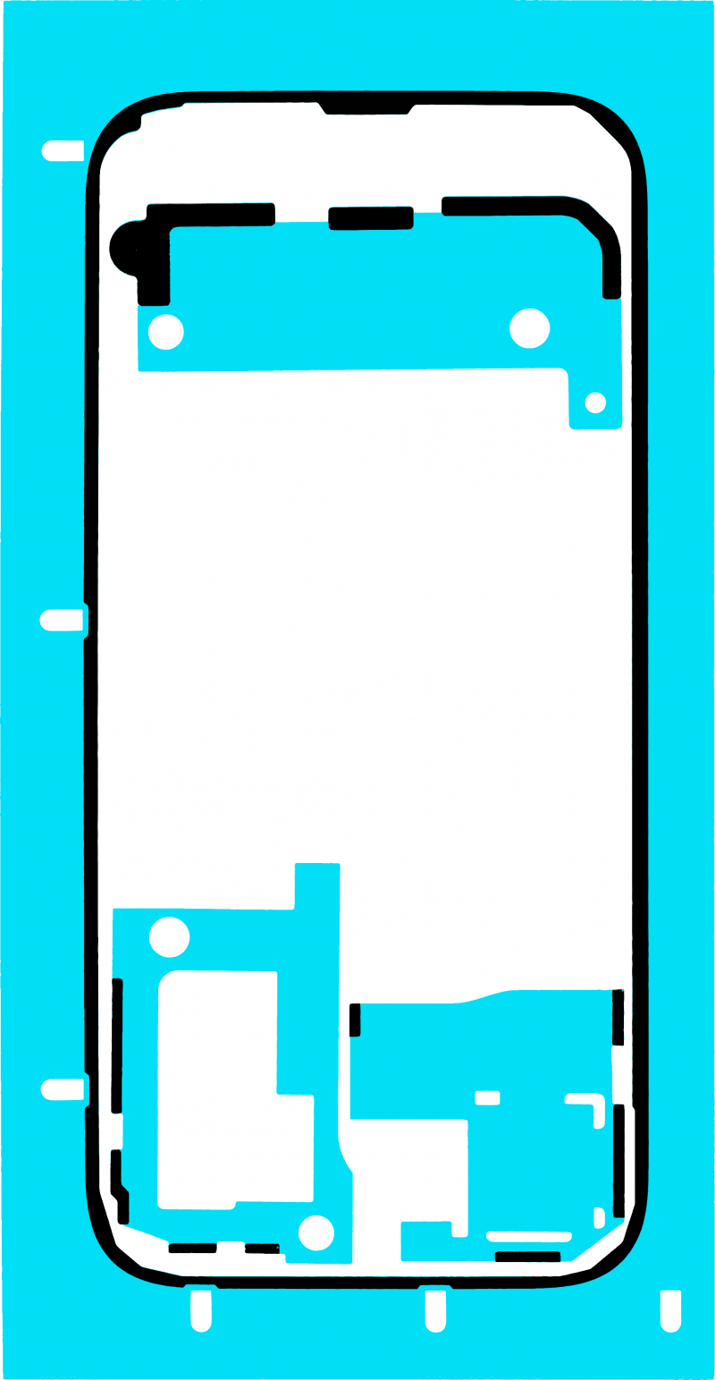 Honor 600 Pro Battery Cover Adhesive, Service Pack 5163AHEQ 