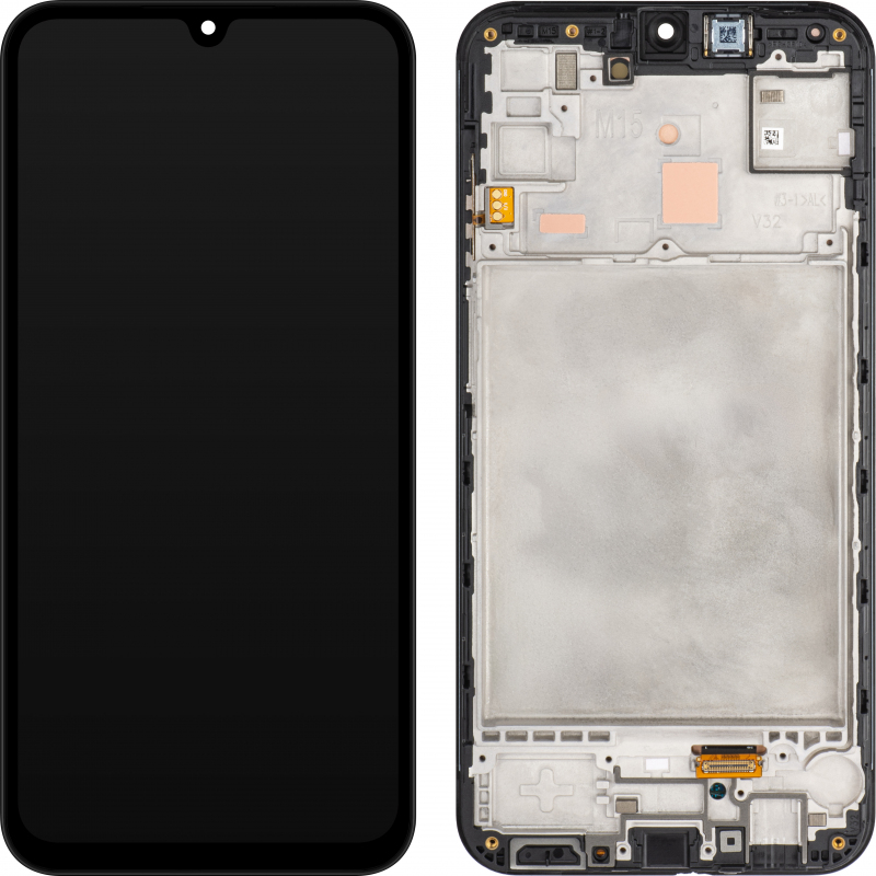 Touchscreen Display Samsung Galaxy M15, with Frame, Black (Gray), Resealed GH82-34683A 