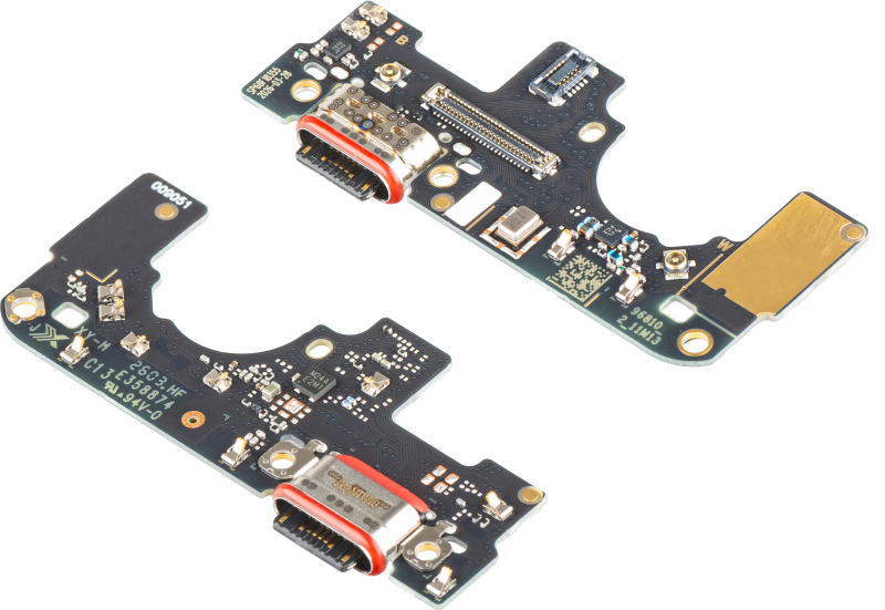 Charging Connector Board - Microphone Motorola Moto G87, Service Pack 5B28C32729 