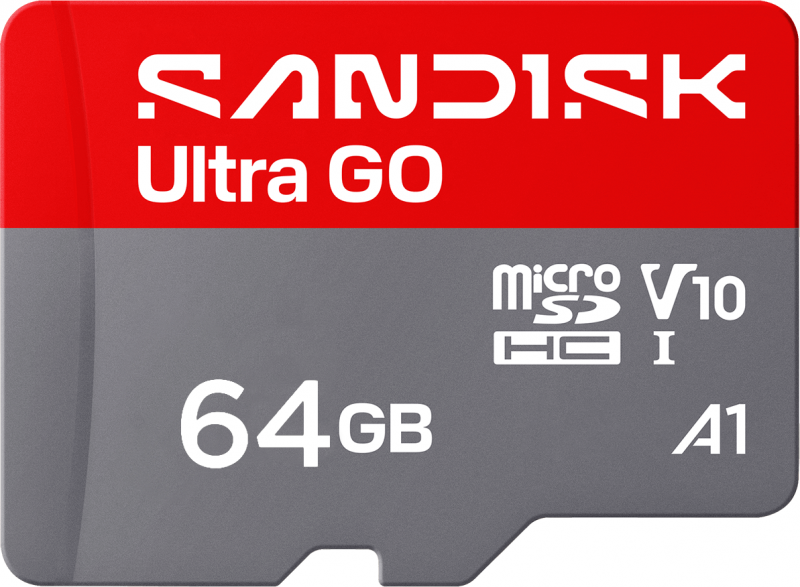 Card Memorie microSDXC SanDisk Ultra GO Android A1, 64Gb, Clasa 10 / UHS-1 U1 SDSQUGN-064G-GN6MN 