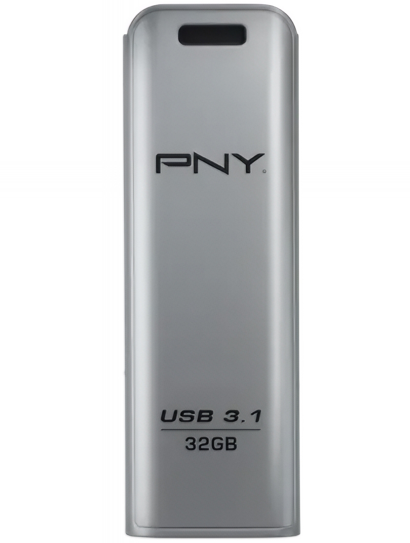 PNY Elite Steel USB-A 3.1 External Memory, 32Gb FD32GESTEEL31G-EF 