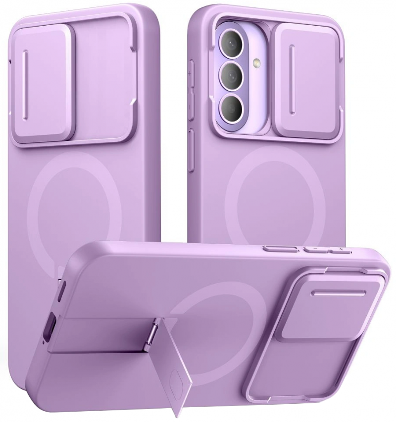 Tech-Protect Kevlar Aura MagSafe Case for Samsung Galaxy A57 5G, Violet
