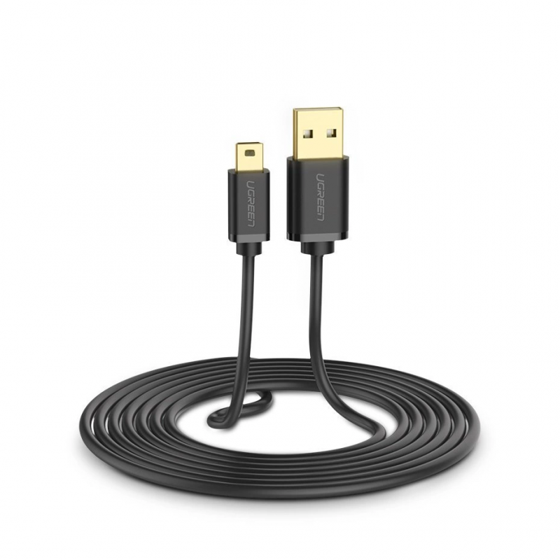 cablu-date-si-incarcare-usb-a---miniusb-ugreen-us132-2C-3m-2C-negru-