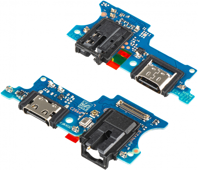 Charging Connector Board - Audio - Microphone Samsung Galaxy A07 4G A075, Service Pack GH81-28063A 
