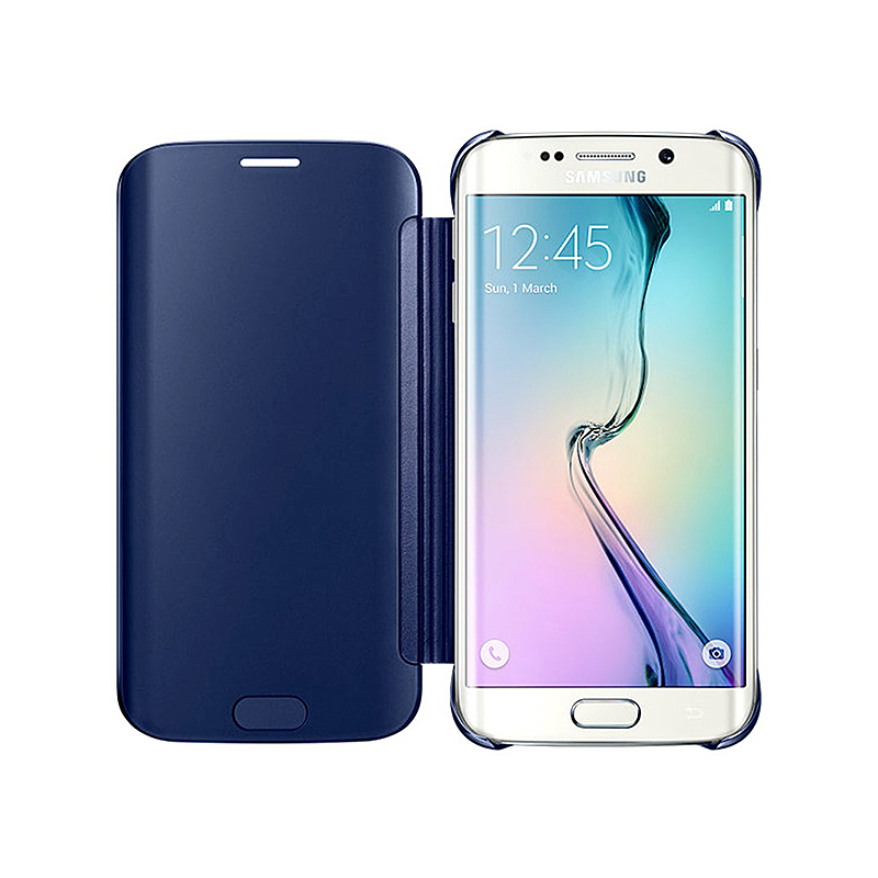 Invoice waterproof Do not Husa Samsung Galaxy s6 edge EF-ZG925BB Clear View neagra | GSMnet.ro