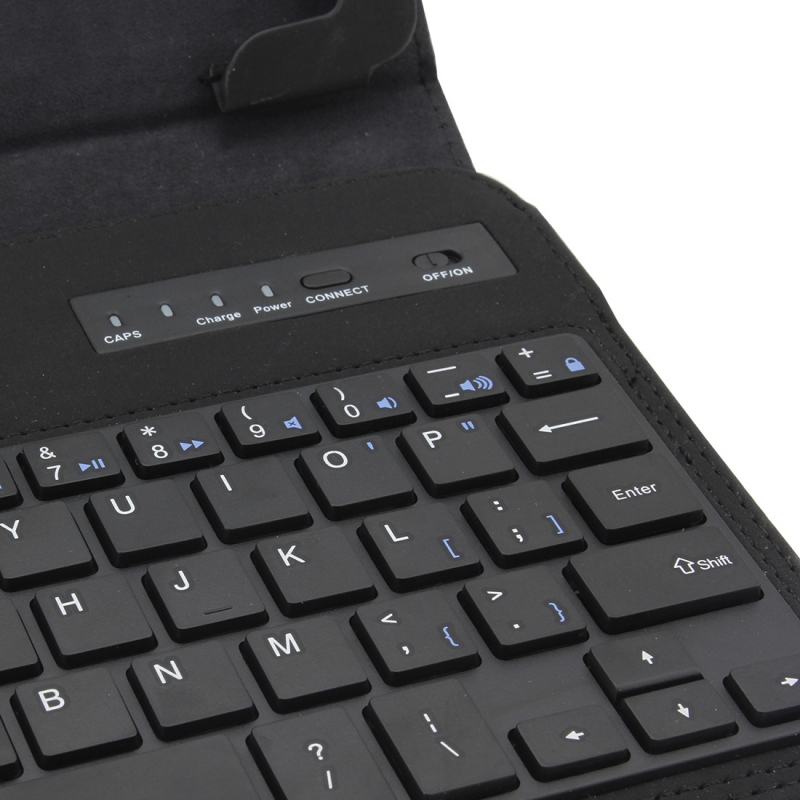 component burnt past Husa Piele OEM cu tastatura Bluetooth 3.0 pentru Tableta 7 inci - 8 inci,  Dimensiuni interioare 200 x 132 mm, Neagra, Blister | GSMnet.ro