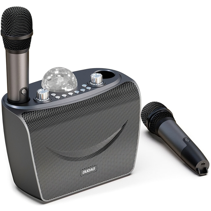 Predecessor spectrum Meyella Boxa Bluetooth Dudao Y15 Karaoke, Wireless, 2 Microfoane, Lampa Disco,  Neagra | GSMnet.ro
