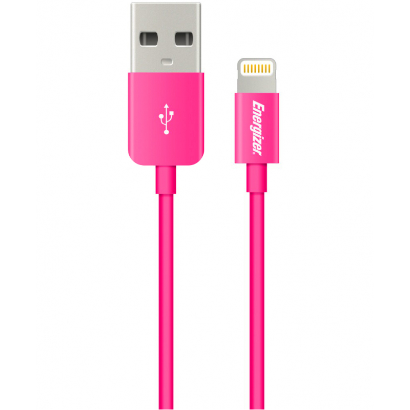 Energizer Cavo USB-A/Lightning 2m: Nylon Intrecciato, MFi, Resistente, Per IPhone E IPad (Bianco/Grigio)