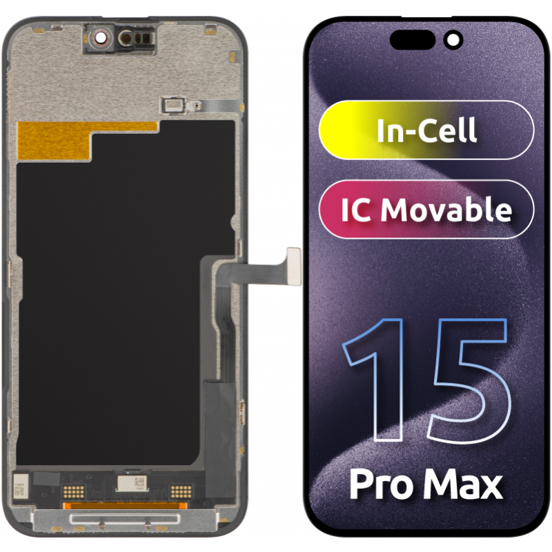 Display cu Touchscreen ZY pentru Apple iPhone 15 Pro Max, cu Rama
