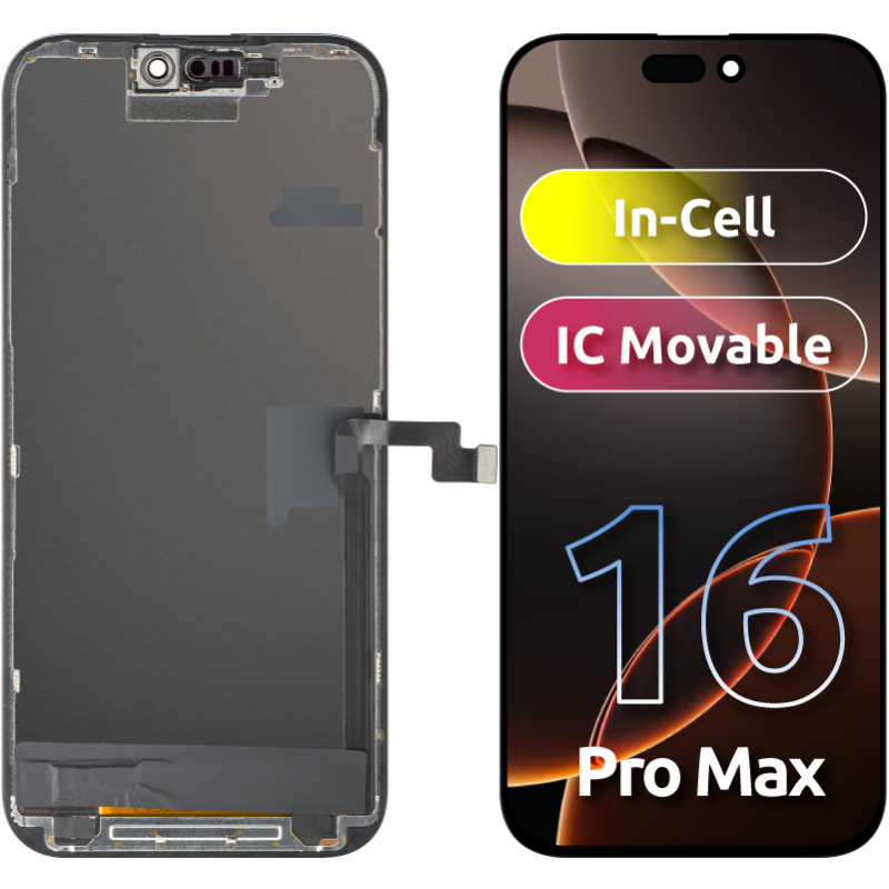 Display cu Touchscreen ZY pentru Apple iPhone 16 Pro Max, cu Rama