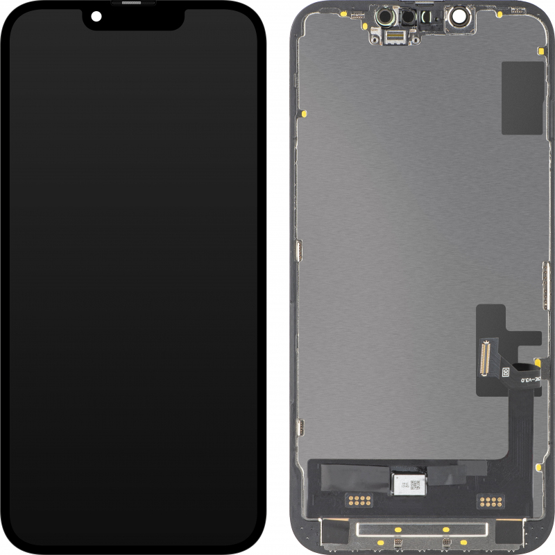 Display cu Touchscreen MP compatibil cu Apple iPhone 14, cu Rama