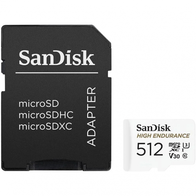 Card Memorie microSDXC SanDisk High Endurance, 512Gb, Clasa 10