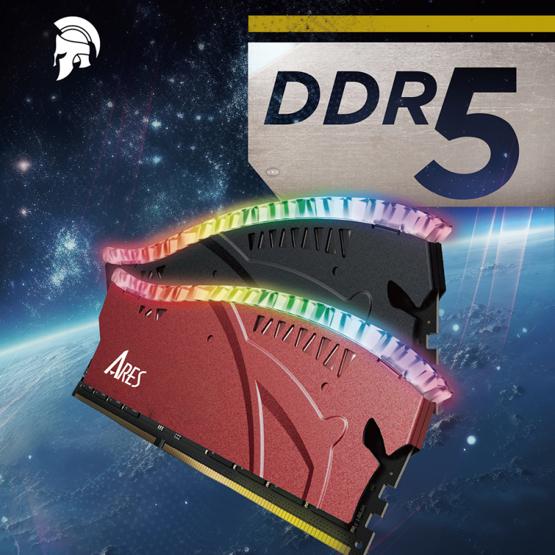 Memorie RAM Dato Ares Armor Lite, DDR5, RGB, 16GB, 7000Mhz, Gri