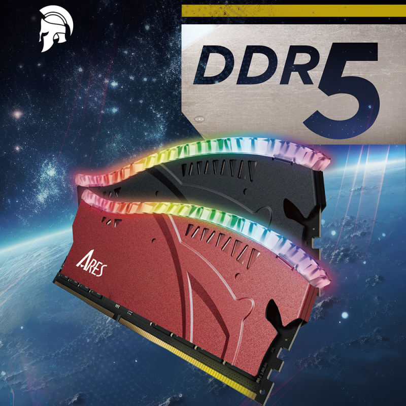 Memorie RAM Dato Ares Armor Lite, DDR5, RGB, 16GB, 7000Mhz, Neagra