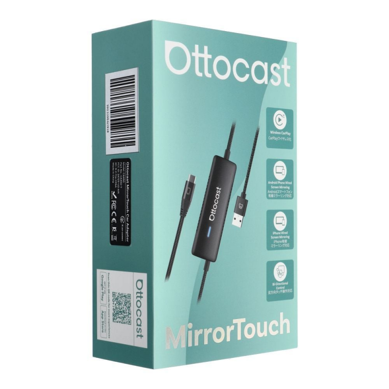 Adaptor Carplay / Android Auto Ottocast Mirror Touch pentru Apple