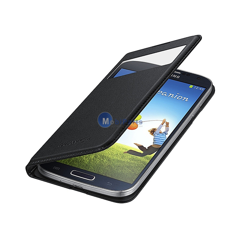 Recount Make alcove Husa piele Samsung Galaxy S4 Value Edition I9515 EF-MI950BB S-View Blister  Originala | GSMnet.ro